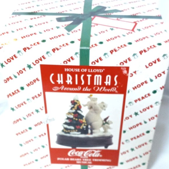 coca cola House of Lloyd  Music box  1996 w Box christmas around the world - Picture 4 of 6